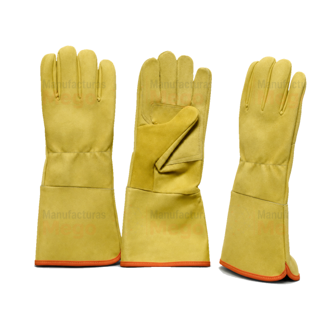 Guantes de vaqueta largos, referencia MEGO-MAN-012