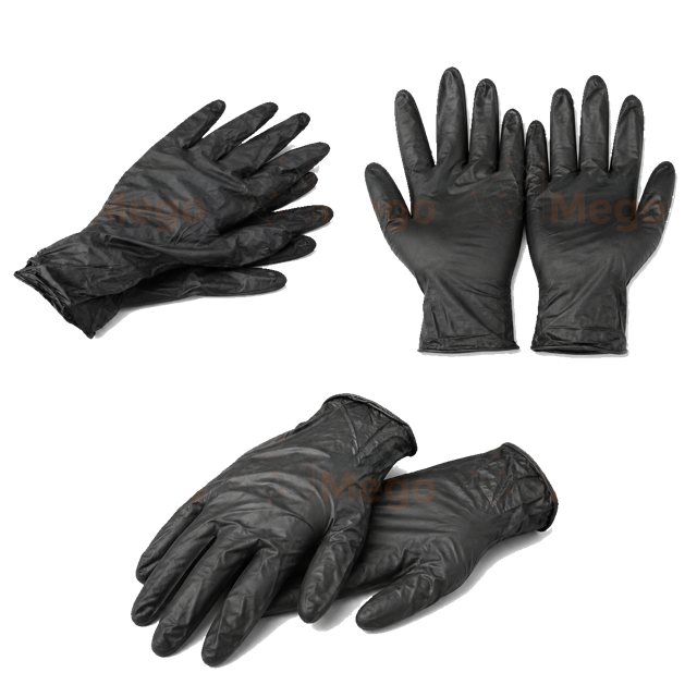 Guante desechable de nitrilo, referencia MEGO-MAN-015