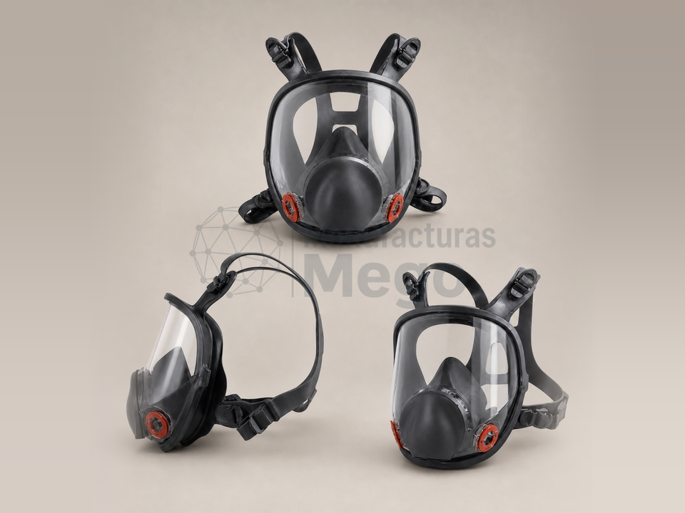 Respirador facial completo, referencia MEGO-RES-003