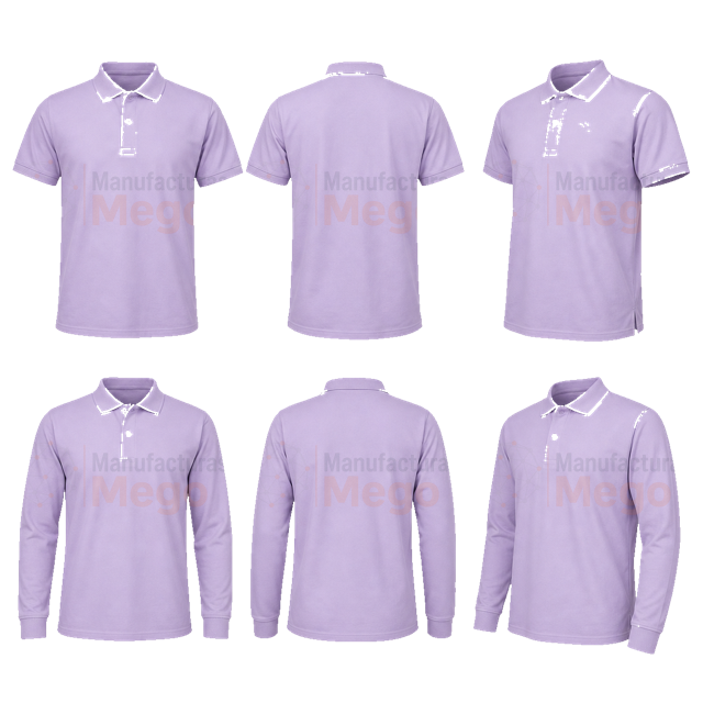 Camisa polo manga corta y larga, referencia MEGO-ROP-001